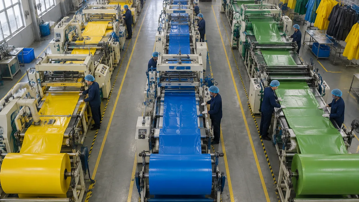 Tiancigear's dedicated production lines for PVC, EVA, and PE eliminate cross-contamination